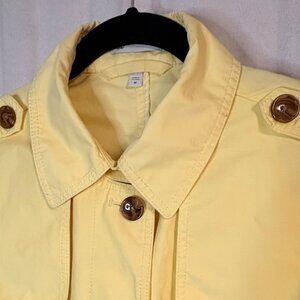 Gap Yellow Belted Trench Coat Women’s Medium